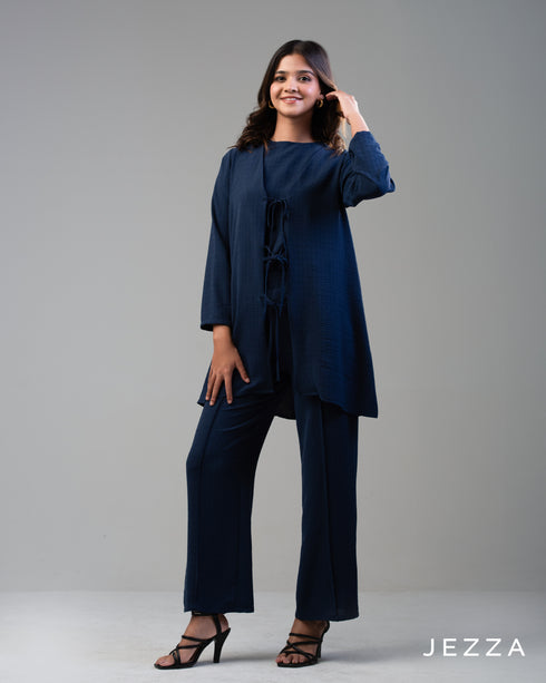 Textured Harmony: Cotton Three-Piece Set 65711